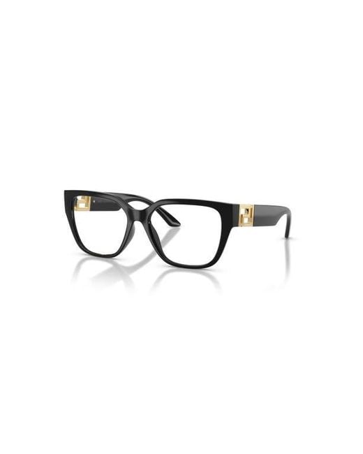 Versace Black 52Mm Square Optical Glasses