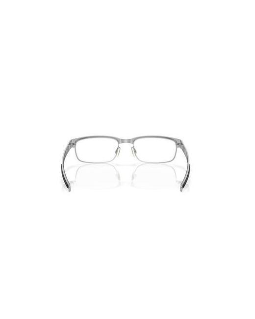 Oakley Metallic 55Mm Rectangle Optical Glasses for men