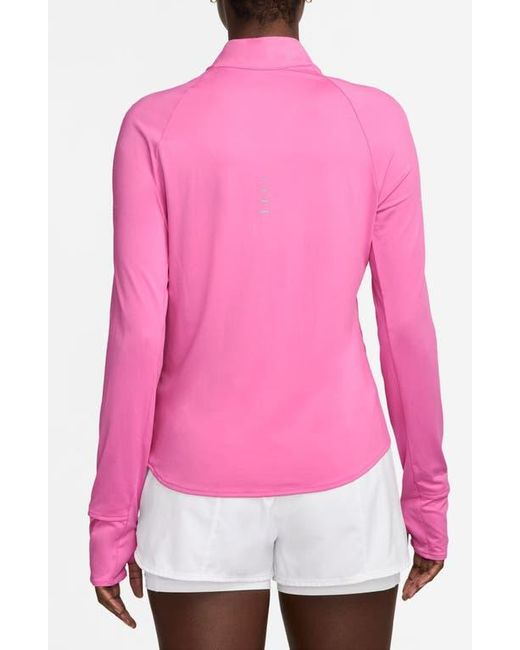 Nike Pink Swift Dri-Fit Uv Half Zip Running Top