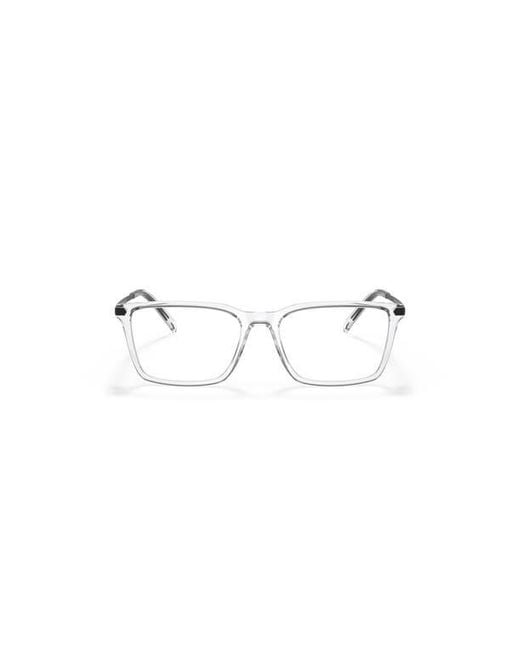 ARMANI EXCHANGE Metallic 54Mm Rectangle Optical Glasses for men