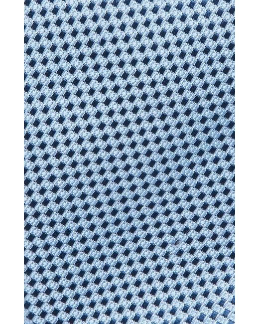 Canali Blue Neat Silk Tie for men