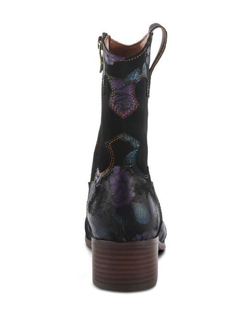 Spring Step Black Lady Luck Western Bootie