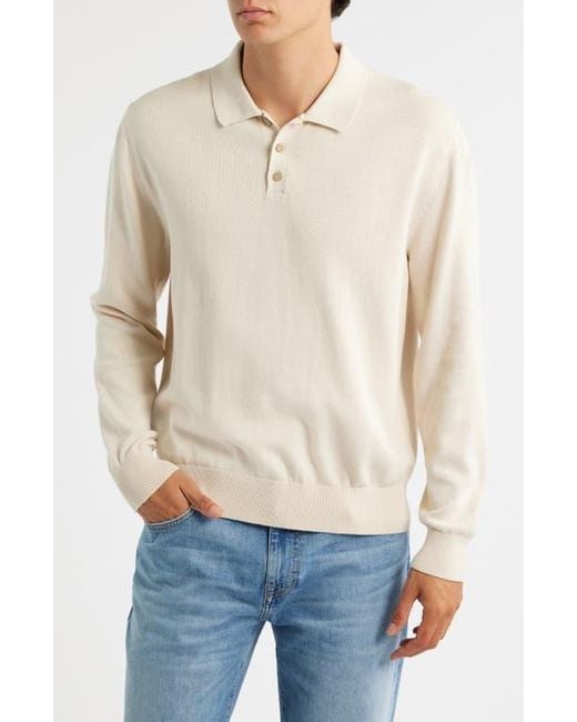 Alex Crane Natural Feather Organic Cotton Polo Sweater for men