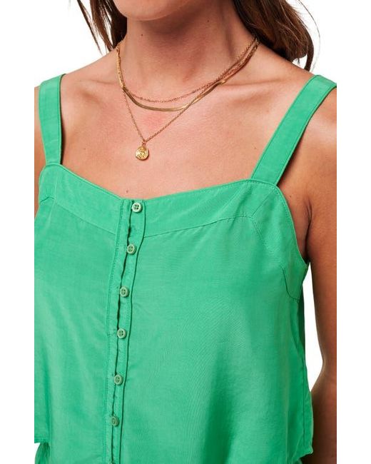 Travis Mathew Green Savanna Button-Up Tank