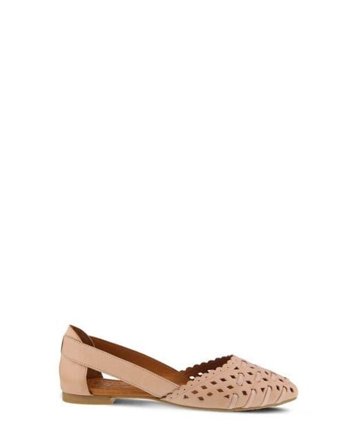 Spring Step Brown Delorse Flat