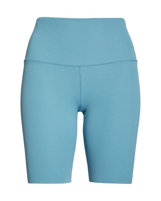 Nike Zenvy Gentle Support High Waist Bike Shorts in Blue | Lyst