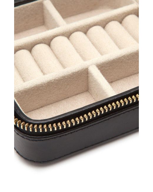Wolf Caroline Travel Jewelry Case in Gray Lyst