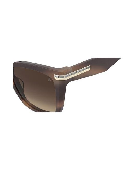 Stuart Weitzman Brown 55Mm Square Sunglasses