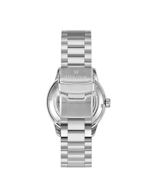 Heritor Metallic Bexley Automatic Divers Watch for men