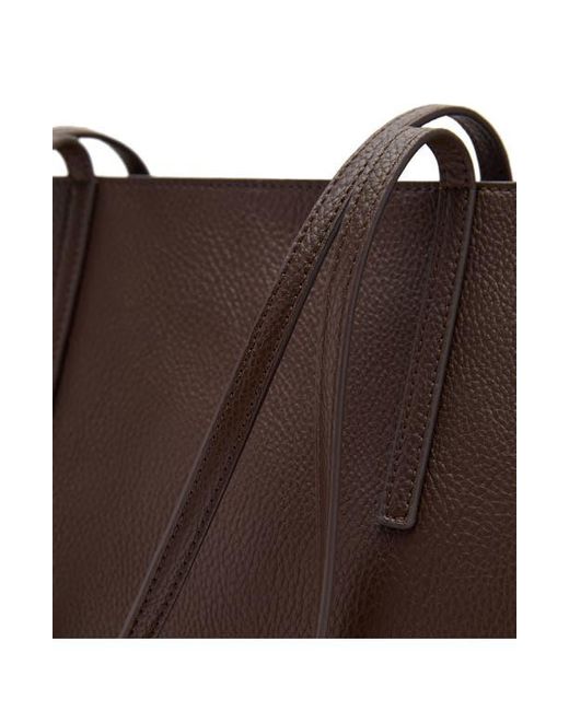 Mango Brown Double Handle Shopper Tote