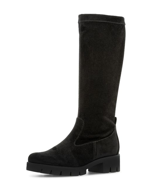 Gabor Black Mid Calf Boot