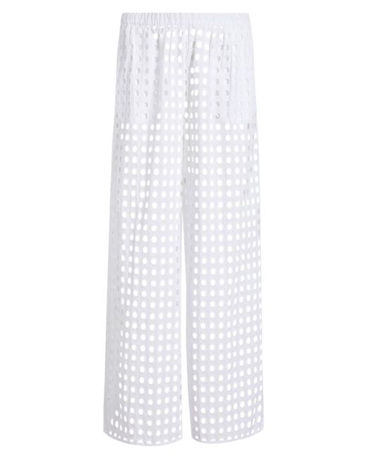 Solid & Striped White Delaney Wide Leg Cover-up Pants
