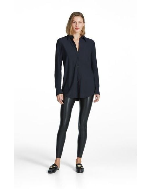 Commando Blue Classic Oversize Button-Up Shirt