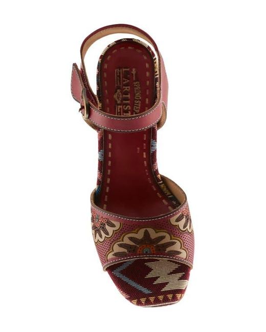 Spring Step Brown Sassyclass Ankle Strap Sandal