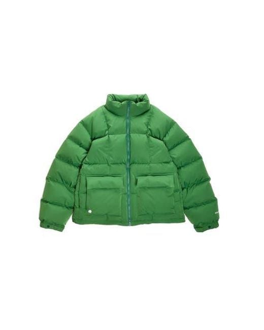 vowels Green Puffer Jacket for men