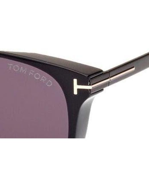 Tom Ford Purple Lionel 55mm Square Sunglasses for men