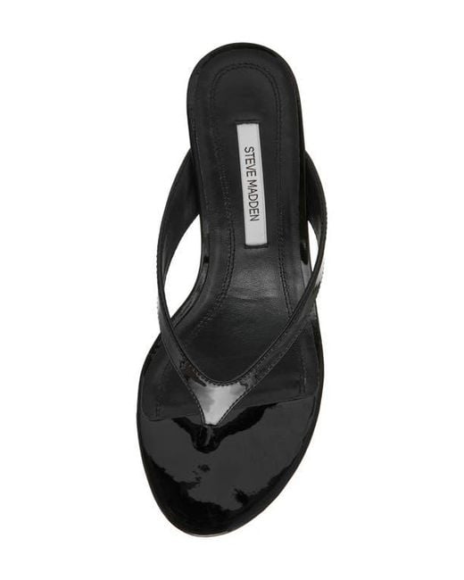 Steve Madden Black Faroh Flip Flop
