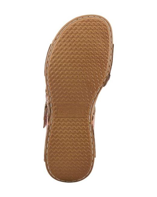 Spring Step Brown Astra Slide Sandal