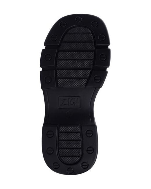Zigi Black Cataleya Platform Combat Boot