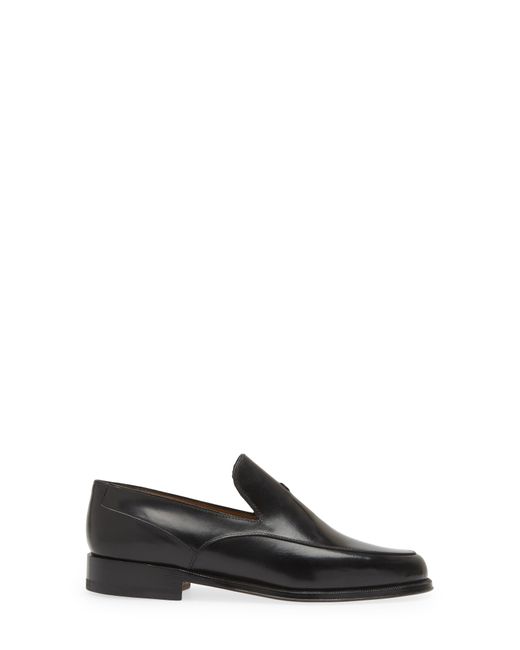 The Row Black Enzo Loafer