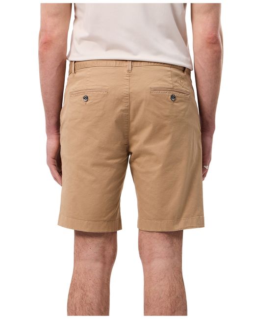Psycho Bunny Natural Diego Flat Front Stretch Cotton Chino Shorts for men