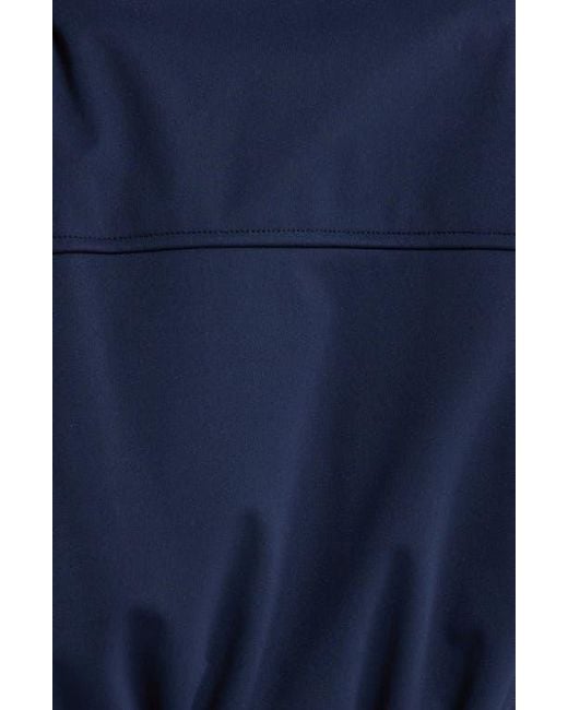 Mpg Blue Crop Bomber Jacket