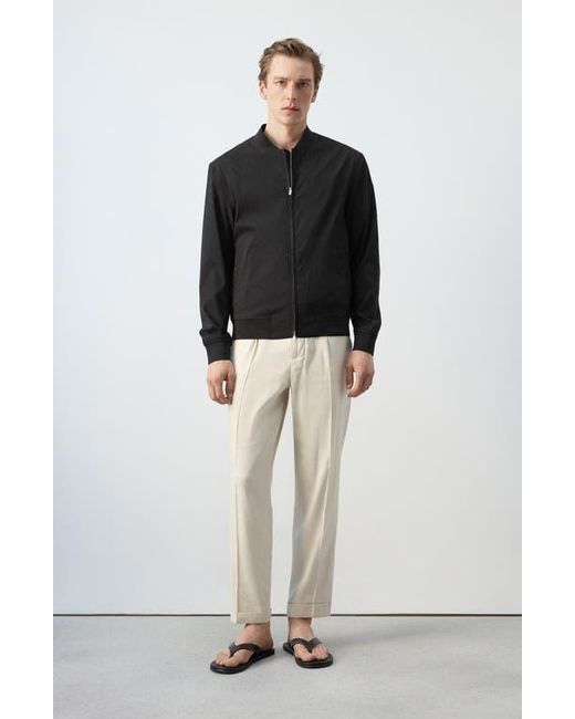 Mango Black Bomber Jacket for men