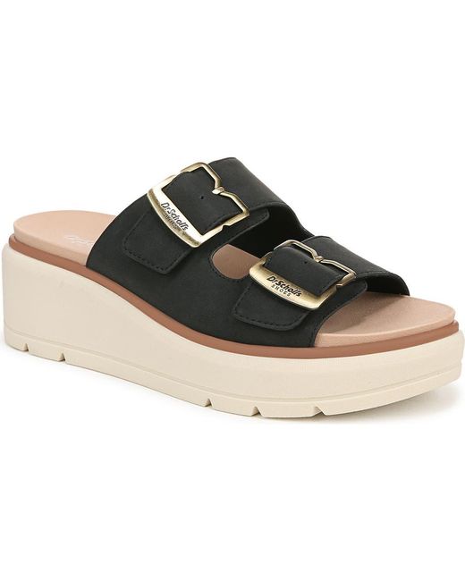 Dr. Scholls Black Nice Max Og Platform Wedge Sandal