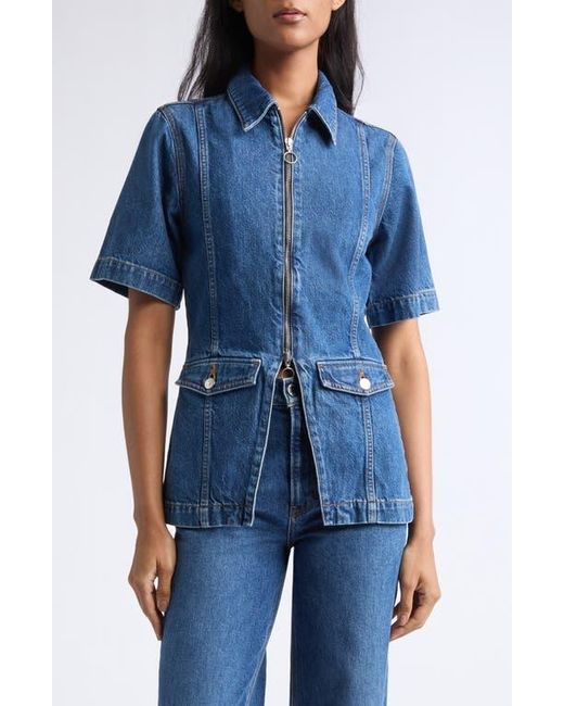 Veronica Beard Blue Sully Denim Jacket