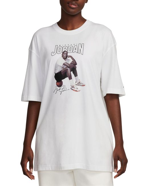 Nike White Mj Oversize Graphic T-shirt