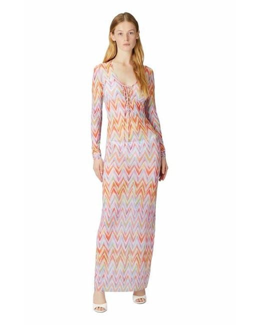 Missoni White Fitted Long Cover-Up