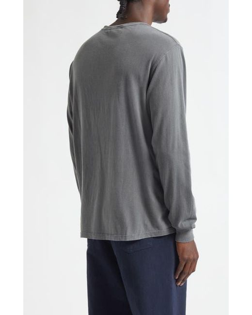 Noah Core Logo Long Sleeve Pocket T-Shirt in Gray for Men | Lyst