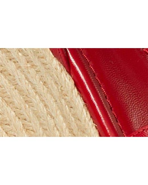 Tory Burch Red Capri Miller Espadrille Wedge