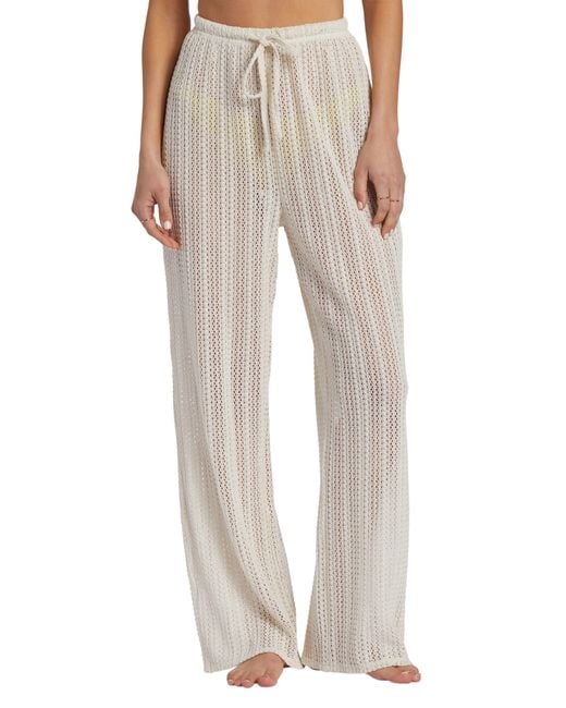 Billabong Largo Beach Coverup Pants in Natural Lyst