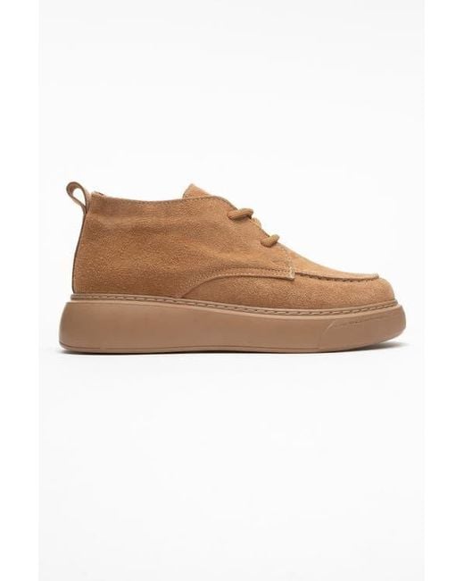 Forever & Always Shoes Brown Lilya Leather Chukka Boot