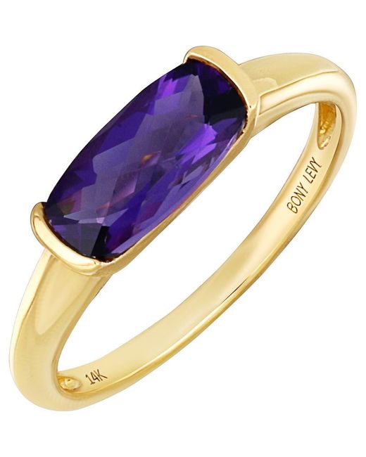 Bony Levy Blue Stackable Ring