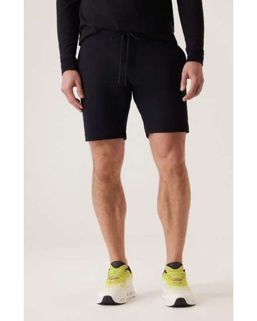 Dek Black Solarx Nano Nylon Warp Knit Bermuda Shorts for men