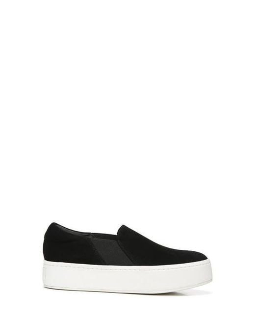 Vince Black Warren Platform Slip-On Sneaker