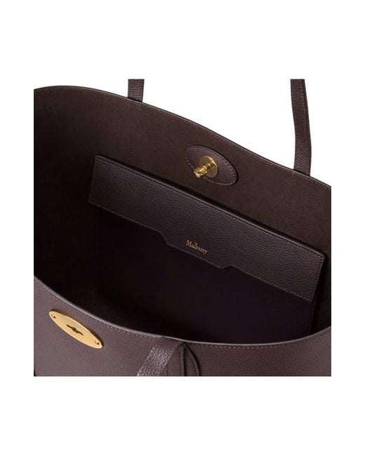 Mulberry Purple Bayswater Leather Tote