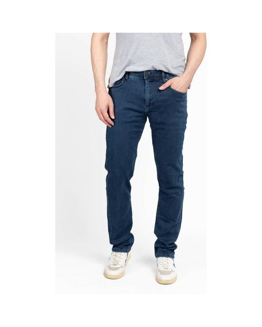 Jack Spade Blue Jack Fit Five Pocket Jeans for men