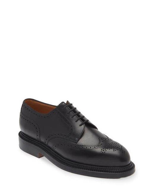J.M. Weston Triple Sole Brogued Derby in Black for Men | Lyst
