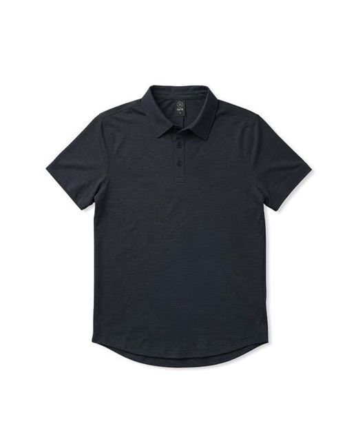 Cuts Black Crossover Polo for men