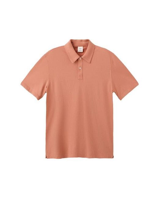 Mango Multicolor Solid Cotton Piqué Polo for men
