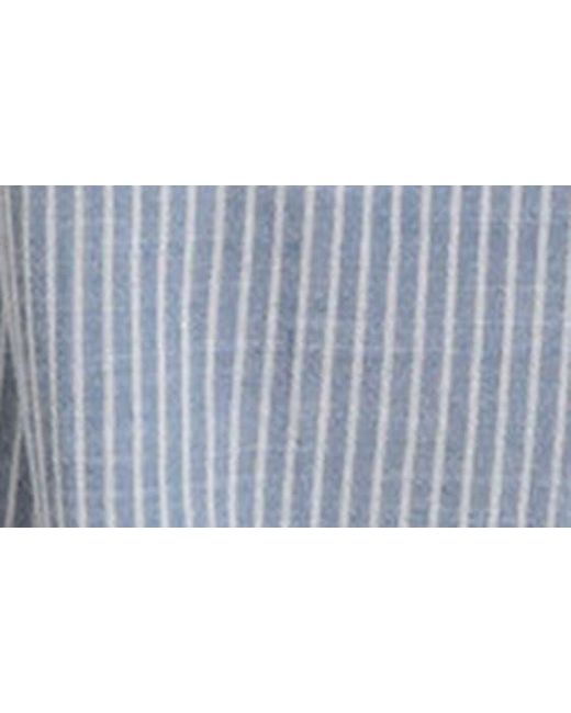 Eberjey Blue Nautico Stripe Long Sleeve Top & Pants Pajamas