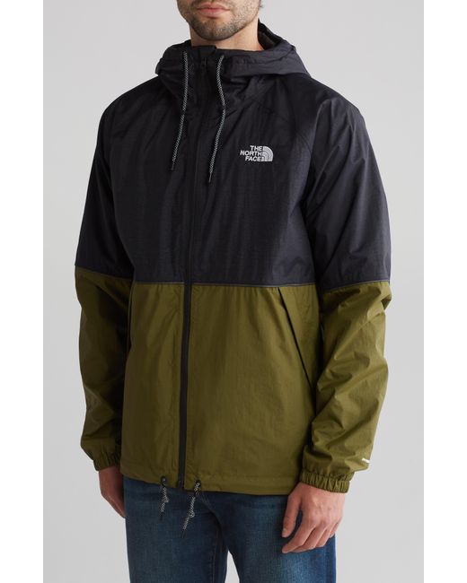The North Face Green Antora Water Repellent Hooded Rain Jacket for men