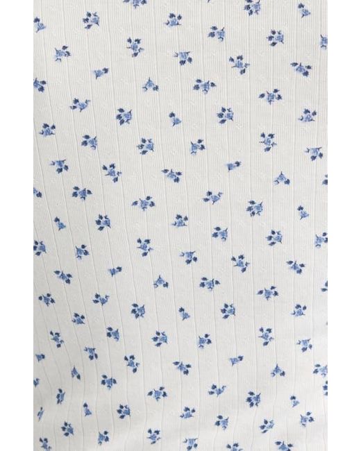 BP. White Pointelle Long Sleeve T-Shirt