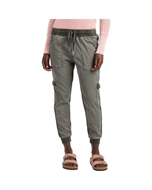 Splendid Gray Jaclyn Drawstring Waist Joggers