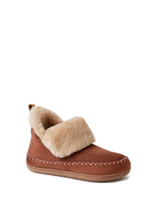 Dearfoams Brown Moritz Bootie Slipper