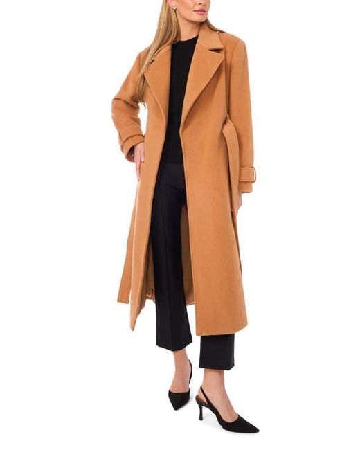 Ted Baker Brown Wool Blend Wrap Coat
