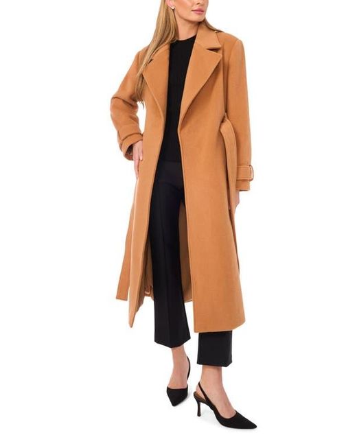 Ted Baker Brown Wool Blend Wrap Coat